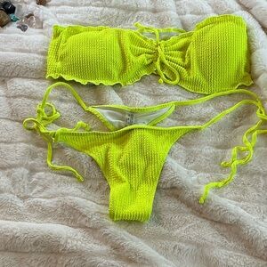 Neon Yellow Bikini Set